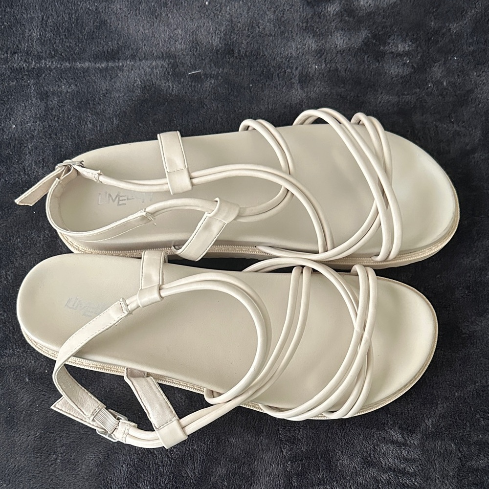 Strappy Sandals - Cream